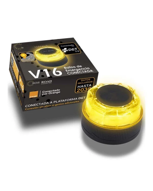 Balizas V-16 conectadas: la nueva luz obligatoria que sustituye a los triángulos de emergencia