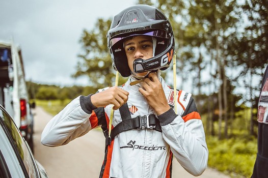 Gil Membrado, con solo 13 años el piloto más joven de rallyes.