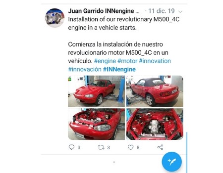 El motor del ingeniero granadino que promete transformar la industria del automóvil.