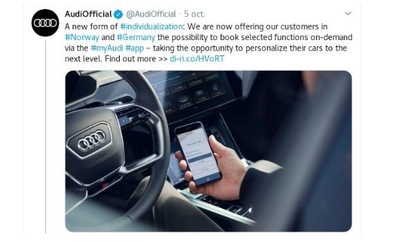 La App que permite actualizar tu AUDI de segunda mano.